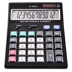 Калькулятор 5812L, подвійне живлення, 1010 - фото товару