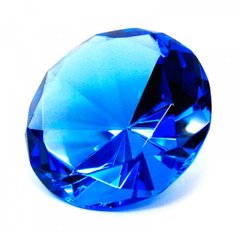 Кристал кришталевий синій (8 см), K320278 - фото товару