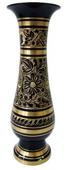 Ваза бронзова чорна (24,5х7,5х7,5 см)(Flower vase Glass Black Ord 10"), K320464 - фото товару