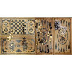 Нарды+шахматы из бамбука (40х20х4 см), K322749 - фото товара