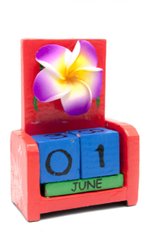 Календарь настольный "Цветок" дерево (10х7х4 см), K329612 - фото товара