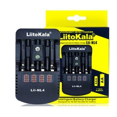 Зарядное устройство LiitoKala Lii-NL4, 4x-AA, AAA, 9V battery Li-Ion, NiMH, ОРИГИНАЛ, 9176 - фото товара