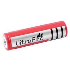 Акумулятор 18650, Ultra Fire, 6800mAh (800), 3.7V, червоний, 5704 - фото товару