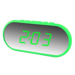 Часы сетевые VST-712Y-4, зеленые, USB, 7965 - фото товара