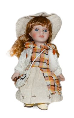 Лялька фарфорова "Рина" (20 см), DV8109E - фото товару