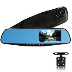 Автомобильный видеорегистратор-зеркало L-9002, LCD 4.3'', 2 камеры, 1080P Full HD, 5479 - фото товара