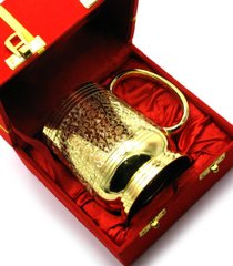 Кружка бронзовая позолоченая 0,5л. (15х14,5х10 см)(Velvet Box Beer Mug small GOLD), K327451 - фото товара