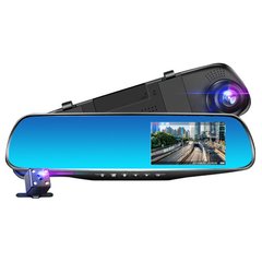 Автомобильный видеорегистратор-зеркало L-9004, LCD 3.5'', 2 камеры, 1080P Full HD, 7990 - фото товара