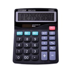 Калькулятор CITIZEN 519, двойное питание, SL1009 - фото товара