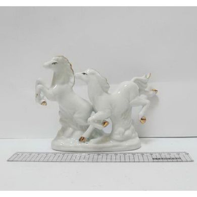 Сувенір фарфор фігурка "Дві білі конячки", K2722895OO14527 - фото товару