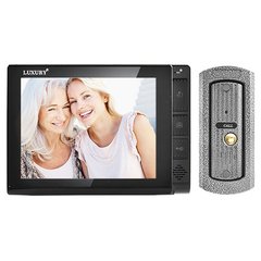 Видеодомофон Luxury 806 R2, черный, цветной, память, SD, 490 - фото товара