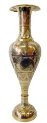 Ваза бронзова кольорова (60х17х17 см)(Flower vase Kashmiri Clr 24"), K320494 - фото товару