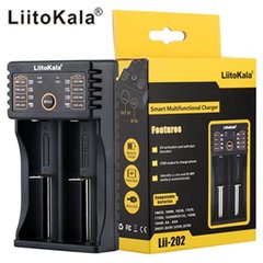 Зарядний пристрій LiitoKala Lii-202, 2Х-10440/ 14500/16340/ 17355/17500/17500/ 17670/18350/18490/18650/ 22650/, 5436 - фото товару