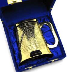 Кружка бронзовая позолоченная 0,5л. (h-11 см)(15х15х11 см)(Velvet Box Beer Mug Big), K328358 - фото товара