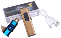 USB зажигалка в подарочной упаковке Lighter (Спираль накаливания) №HL-59 Gold, №HL-59 Gold - фото товара