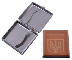 Портсигар на 20 сигарет Герб Украины HL-156-2, HL-156-2 - фото товара