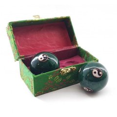 Кулі масажні музичні "Інь Янь" зелені (d-3,7 см), K332242 - фото товару