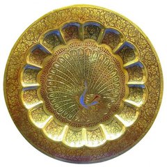 Тарелка бронзовая настенная "Павлины" (17,7 см), K31800 - фото товара