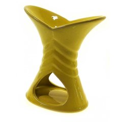 Аромалампа керамічна жовта (12х10х6 см), K333865A - фото товару