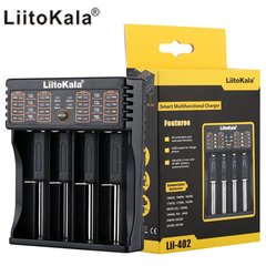 Зарядний пристрій LiitoKala Lii-402, POWER BANK, 4Х-18650, ААА Li-Ion, LiFePO4, Ni-Mh, ОРІГІНАЛ, 5523 - фото товару