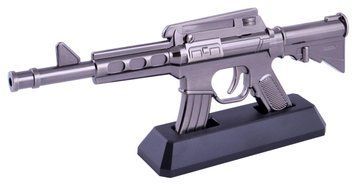 Сувенирная зажигалка на подставке Автомат М-2 (Турбо пламя) №4368-2, №4368-2 - фото товара