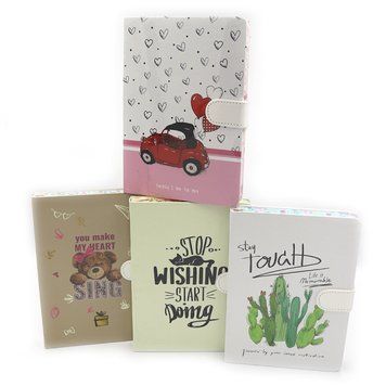 Блокнот на кнопке "Notebook" линия, 32К, 13,4*19см, 144P, 80G, кол. край, mix4, K2755626OO32K004NC - фото товара