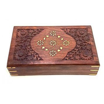 Шкатулка розовое дерево (25,5х15х5,7 см)G, K321602G - фото товара