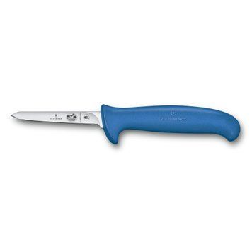 Кухонний ніж "Victorinox" Fibrox Poultry лезо 8см вузьке з син. ручкою Small, 5.5902.08S - фото товару