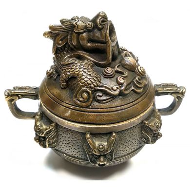 Курительница бронзовая "Дракон" (9,5х10х8 см), K332045 - фото товара