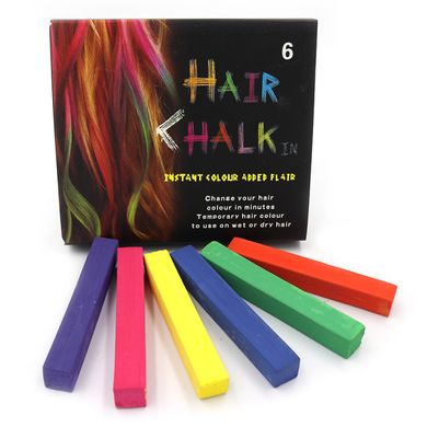 Мел для волос, набор 6 цветов, 6,5х1х1см Суперціна!, K2731839OO357-6 - фото товара