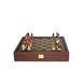 SKK27BRO шахи "Manopoulos", Greek Samurai Resin Chess set with Bronze chessboard on 26х26см, 1.2 кг
