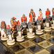 SKK27BRO шахматы "Manopoulos", "Самураи", игровое поле на деревянном футляре, коричневые, материал фигур Polystone (полистон) 27Х27см, вес 3,7 кг