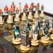 SKK27BRO шахи "Manopoulos", Greek Samurai Resin Chess set with Bronze chessboard on 26х26см, 1.2 кг