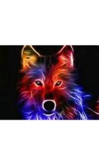 Алмазная мозаика по номерам 30*40 "Цветной волк" карт уп. (холст на раме), K2751677OO70784GB - фото товара