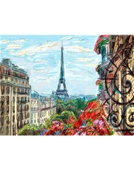Розмальовка за номерами 40*50см "Париж" карт.уп (полотно на рамі фарби+кисті), K2743381OO5495Y_B - фото товару