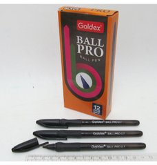 Ручка масляна Goldex "Ball pro # 1201 Індія Black 0,7 мм з грипом, K2730560OO1201-bk - фото товару