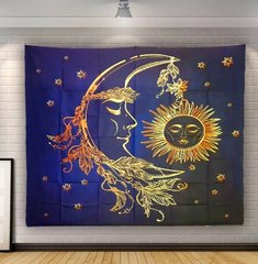 Гобелен настенный "Солнце Луна Звёзды", K89040421O1137471785 - фото товара