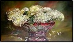Алмазная мозаика по номерам 30*40 "Цветы в красной вазе" в рулоне, K2751519OO70710GB - фото товару