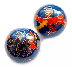 Масажні кульки Баодинга в емалі Дракон + Фенікс, K89290013O362836593 - фото товару
