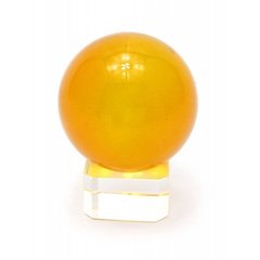 Кришталева куля на підставці помаранчевий (4 см), K328866 - фото товару