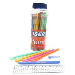 Ручка масляная Wiser "PRIDE" 0,6мм банка/30шт, корпус mix, синяя, K2734146OOpride-bl - фото товара