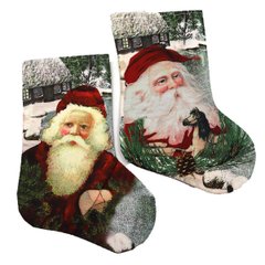 Носок новогодний "Дед Мороз" 27*18см, mix, 1шт/этик., K2742049OO0595_26 - фото товара