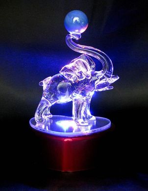 Слон хрустальный с подсветкой (11х6,5х6 см)(8157E), K318817 - фото товара