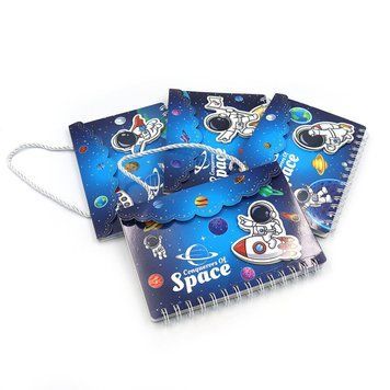 Блокнот на спирали &laquo;Space&raquo; 19,1*13,2см, mix4, 1шт/этик., K2757591OO0591DSCN - фото товара