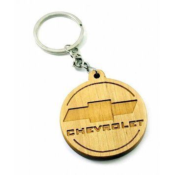 Экобрелок "Chevrolet" ольха покрыт маслом и пчелинным воском, K332696N - фото товара