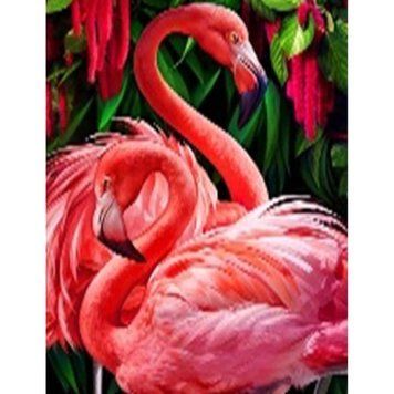 Алмазная мозаика по номерам 40*50 "Фламинго" карт уп. (полотно на раме), K2755467OO71308_BGLE - фото товара