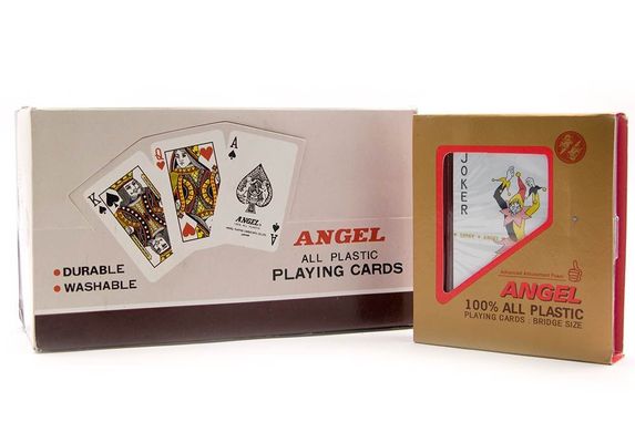 Карты игральные пластиковые "ANGEL" (10х9х2,3 см), K323957 - фото товара