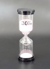Пісочний годинник "Коло" скло + пластик 30 хвилин Рожевий пісок, K89290187O1137476249 - фото товару