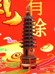 Пагода 9 ярусів силумін в мідному кольорі, K89180001O838133604 - фото товару