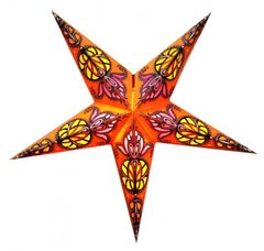 Светильник Звезда картонная 5 лучей ORANGE WHARLY, K89050064O1137471882 - фото товару